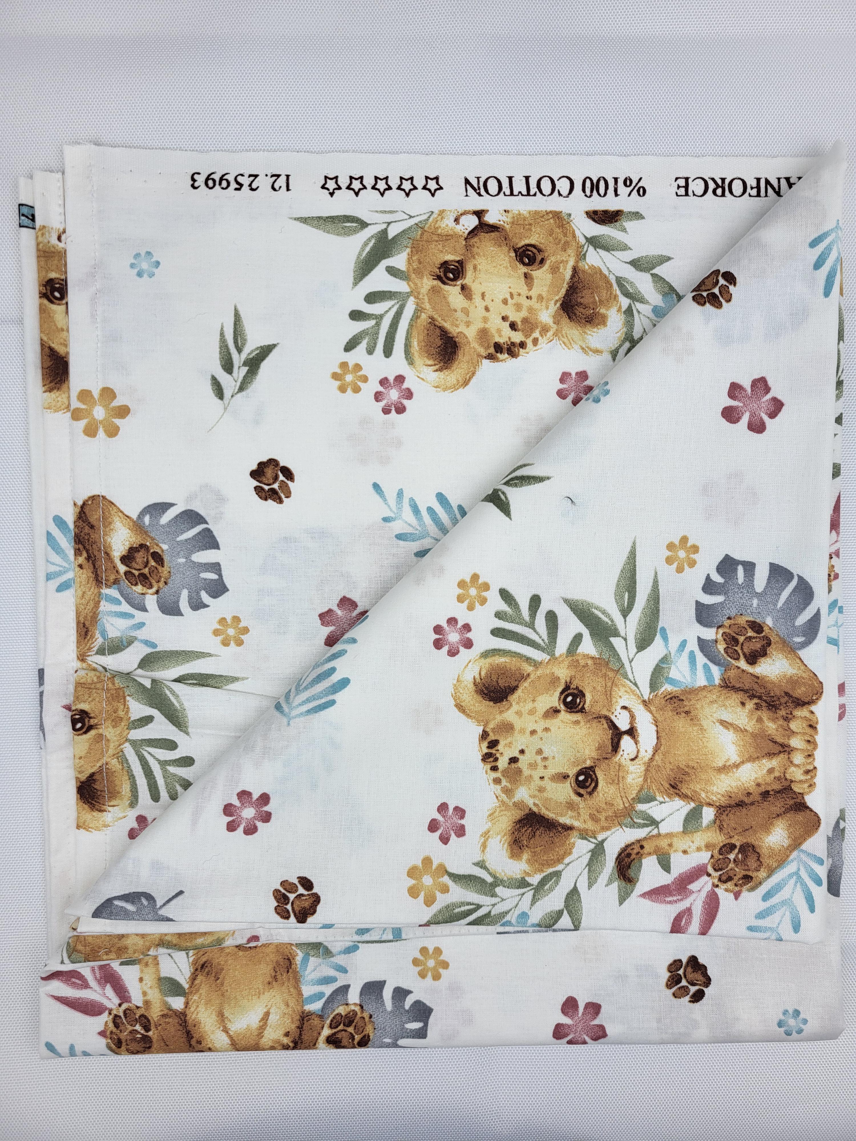 Пелюшки дитячі з левеням 85х55 см (1488) - фото 2