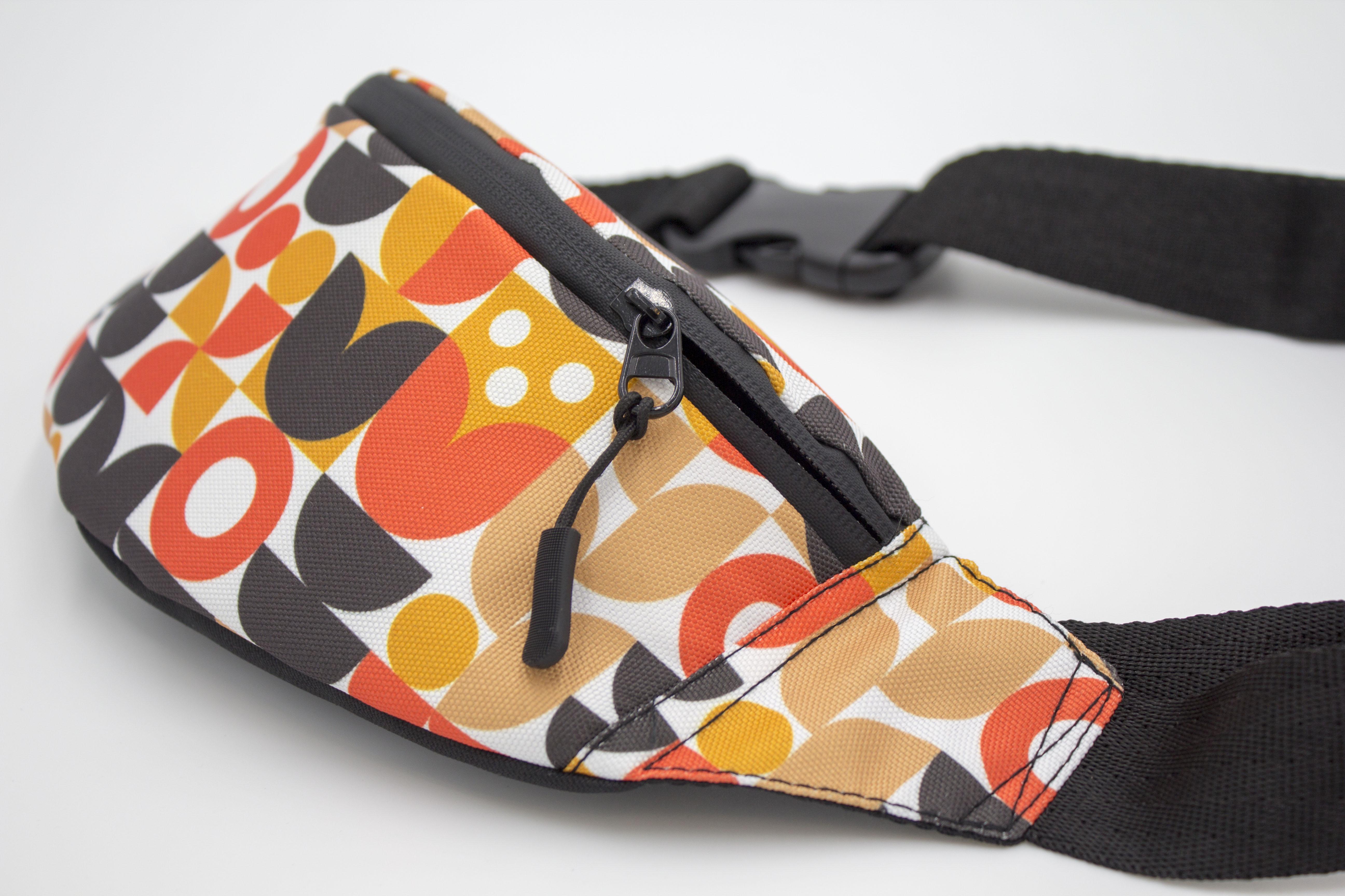 Сумка бананка Квіти Скандинавія (BK-004) - фото 3 Сумка бананка Квіти Скандинавія (BK-004) - фото 3