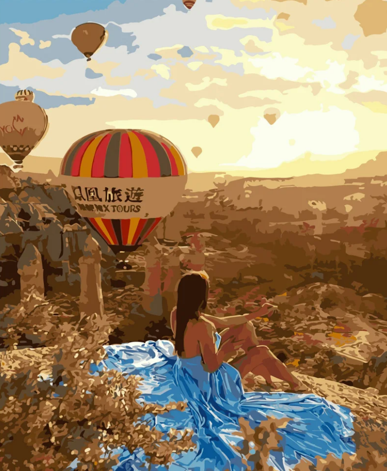 Картина по номерам Strateg Вид на Кападакию 40x50 см (GS416)