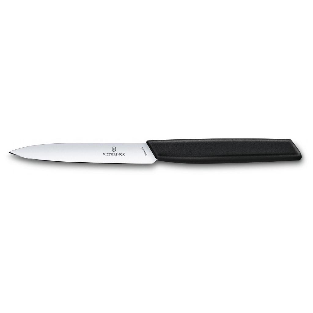 Кухонный нож Victorinox Swiss Modern Paring 10 см Black (6.9003.10) Кухонный нож Victorinox Swiss Modern Paring 10 см Black (6.9003.10)