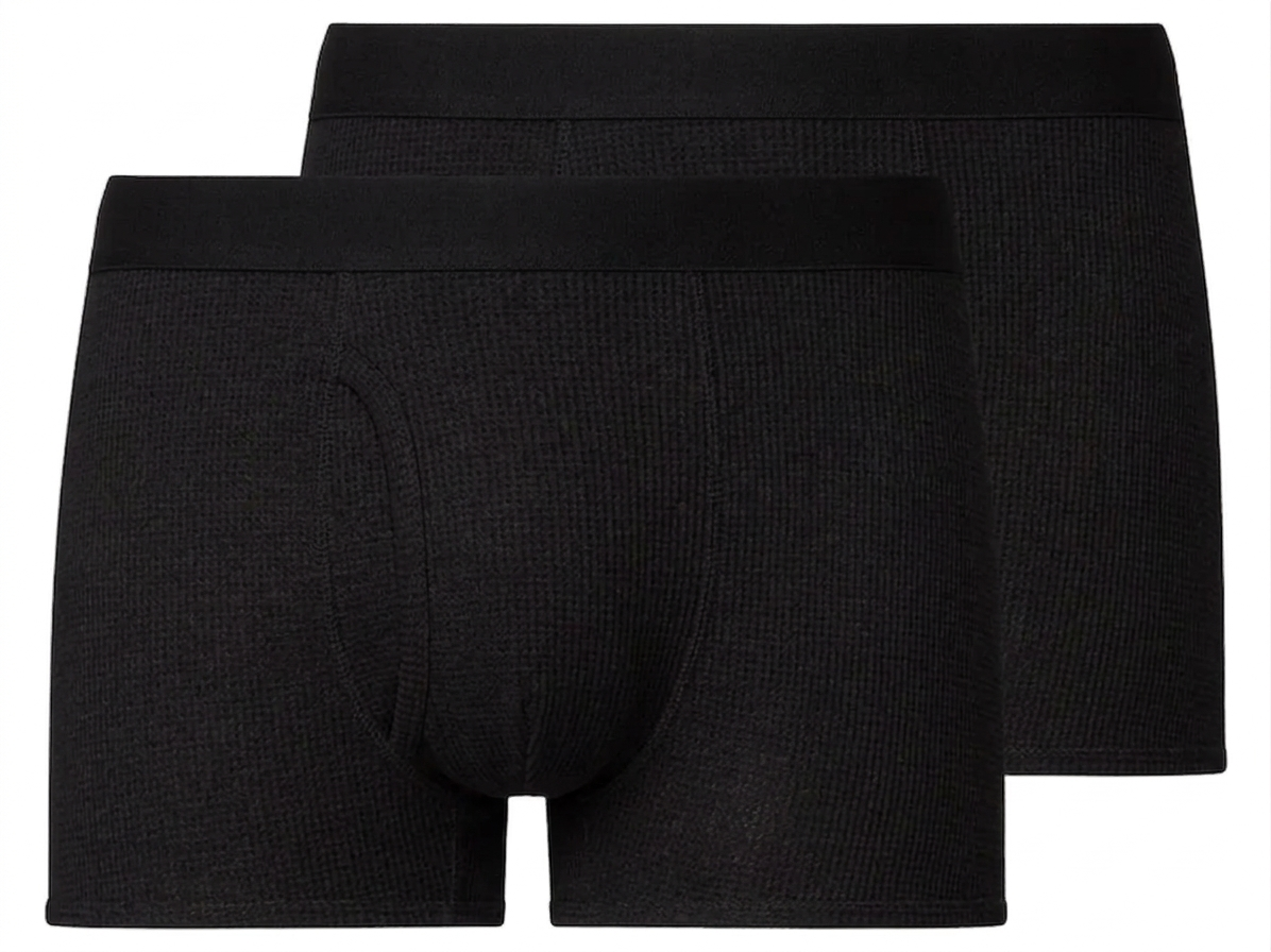 Набор мужских трусов-боксеров Livergy LYCRA 2 шт XXL Черный резинка черная (984984)