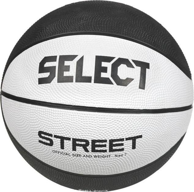 Баскетбольный мяч Select BASKETBALL STREET v23 р. 7 Белый/Черный (205570-126 7) - фото 1