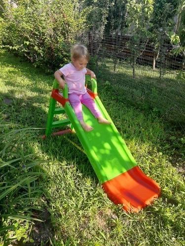 Гірка дитяча для дому пластикова 144x40x85 см Зелений (2132705216) - фото 5 Гірка дитяча для дому пластикова 144x40x85 см Зелений (2132705216) - фото 5