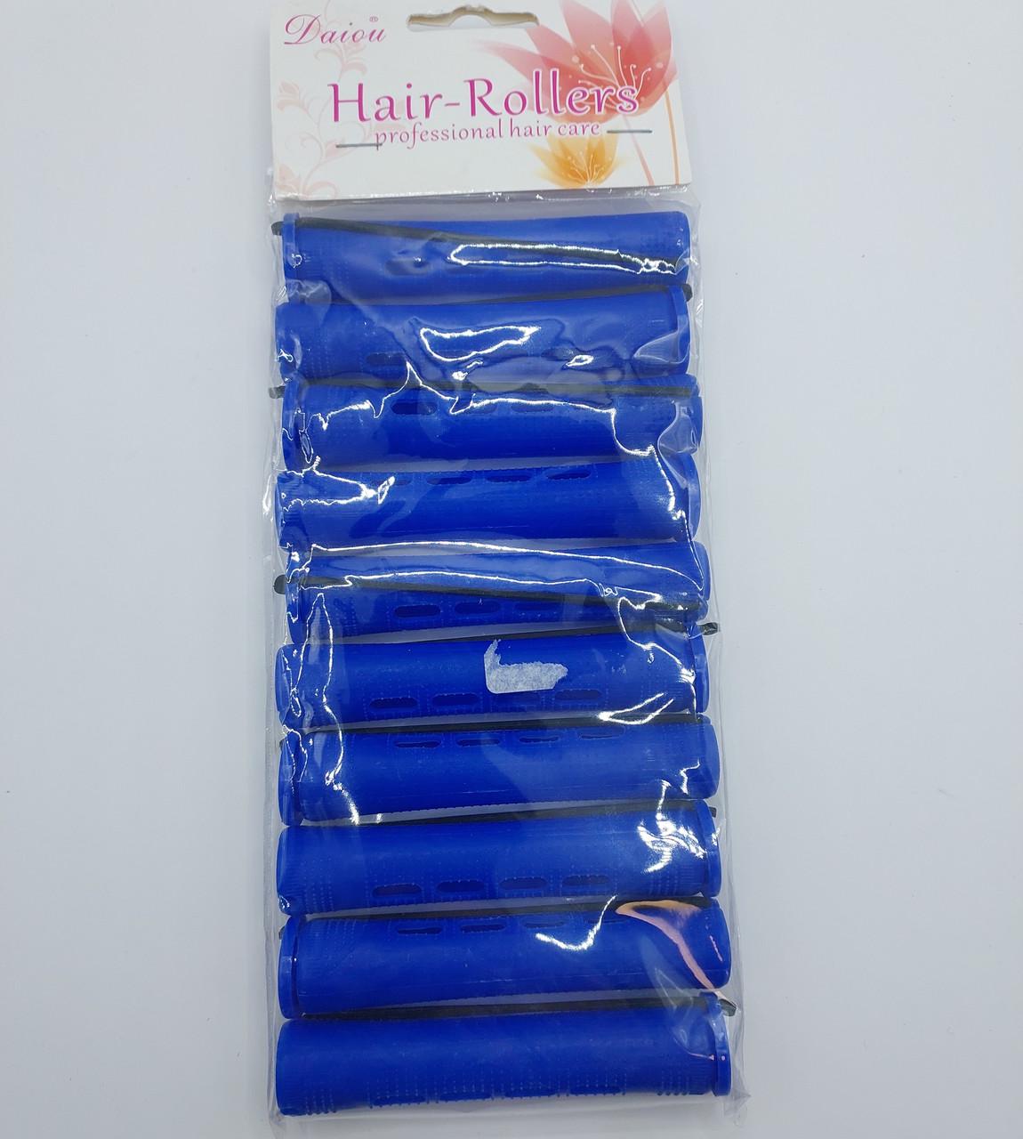 Бигуди-коклюши для завивки волос ДенІС professional термопластик с резинкой 14х81 мм 10 шт. Цветные (1453071744)