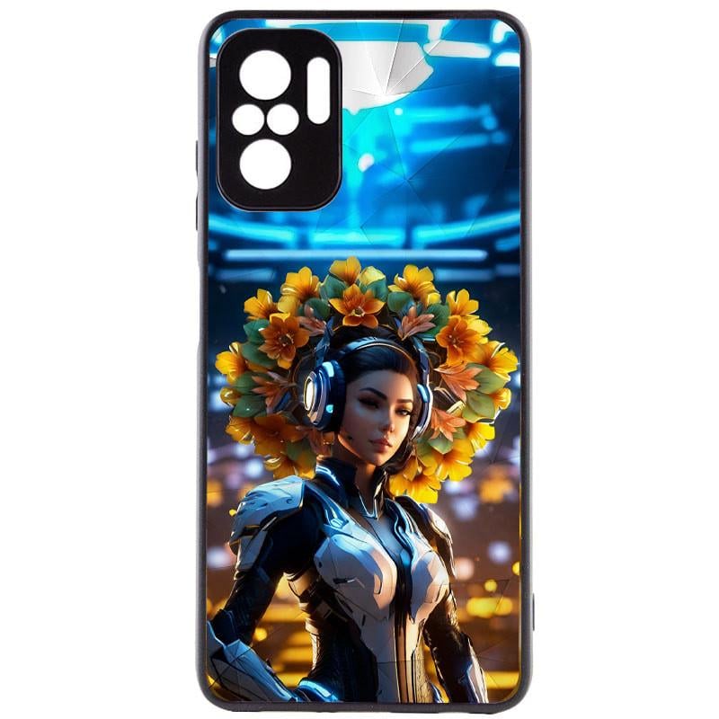 Противоударный TPU+PC Чехол Prisma Ladies для Xiaomi Redmi Note 10 Pro / 10 Pro Max Cyberpunk