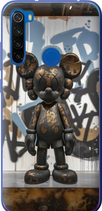 Чехол на Xiaomi Redmi Note 8T Bronze kaws v2 (6098t-1818-42517)