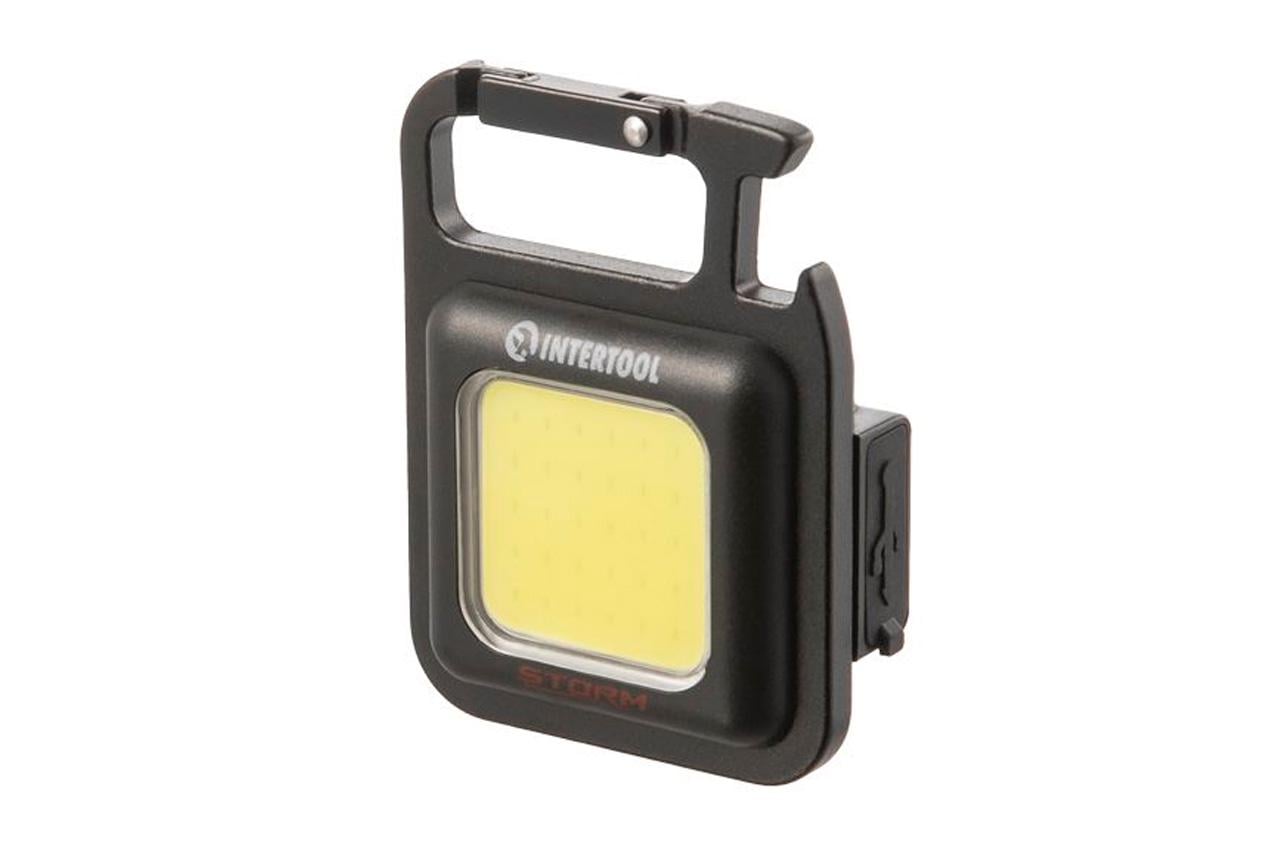 Ліхтар брелок Intertool-Storm 3Вт x 350Лм x 500мAч 4 (LB-0160) Ліхтар брелок Intertool-Storm 3Вт x 350Лм x 500мAч 4 (LB-0160)