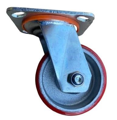 Колесо поворотное чугун с полиуретаном 100 мм (32781747)