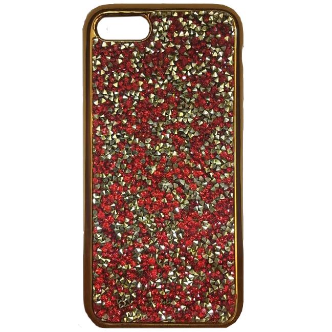 Чехол накладка Apex Rock Crystal TPU Case for iPhone 6/6S, Gold/Red