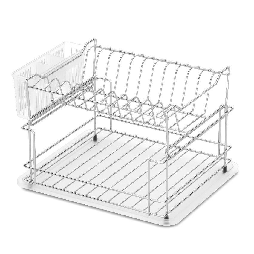 Сушка для посуду Tekno-tel KB010 2-ярусна Хром (36748) - фото 1 Сушка для посуду Tekno-tel KB010 2-ярусна Хром (36748) - фото 1