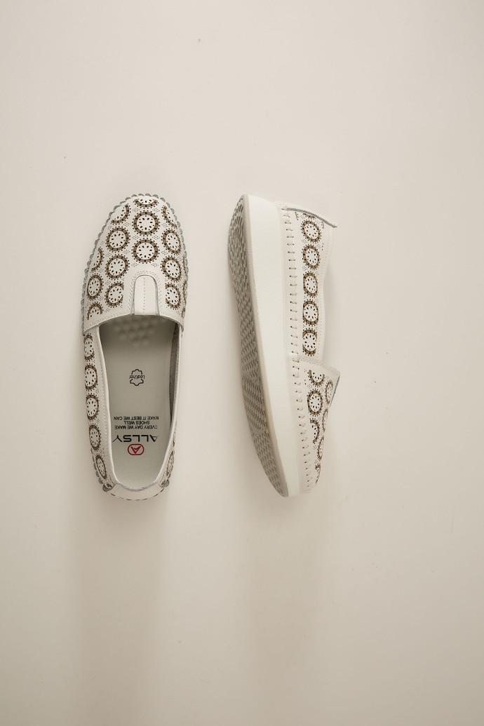 Мокасины женские ALLSY кожаные р. 41 Белый (195178) - фото 5 Мокасины женские ALLSY кожаные р. 41 Белый (195178) - фото 5