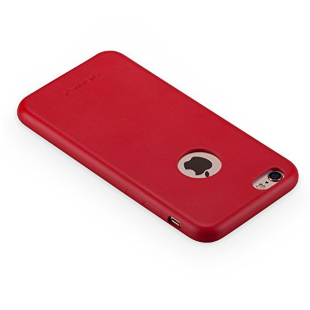 Чехол-накладка Momax Leather Feel Series for iPhone 6/6S, Red (CTAPIP6R) - фото 3