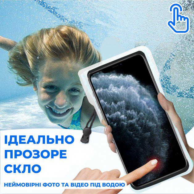 Водонепроницаемый чехол для телефона Vela Sport 5.0 Max Размер S до 5,8 дюймов Черный (00725) - фото 7