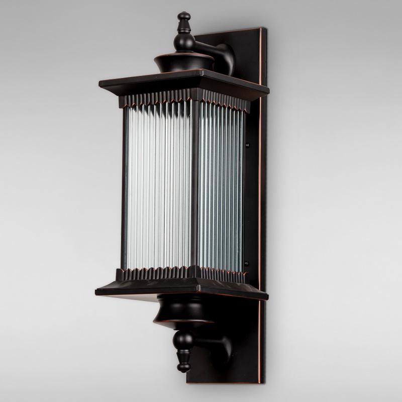 Вуличний настінний світильник KX-18266 580х240х200 мм Чорний