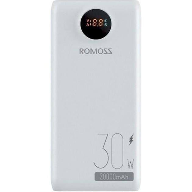 Повербанк Romoss SW20SPro 20000 mAh 30 W Білий (PSW20-392-1133H)