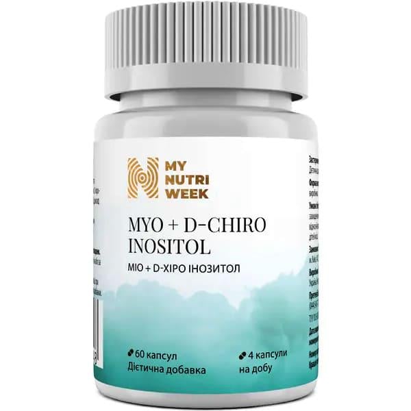Комплекс для профілактики гормонального балансу My Nutri Week Myo + D-Chiro Inositol 60 капс. (000027715)