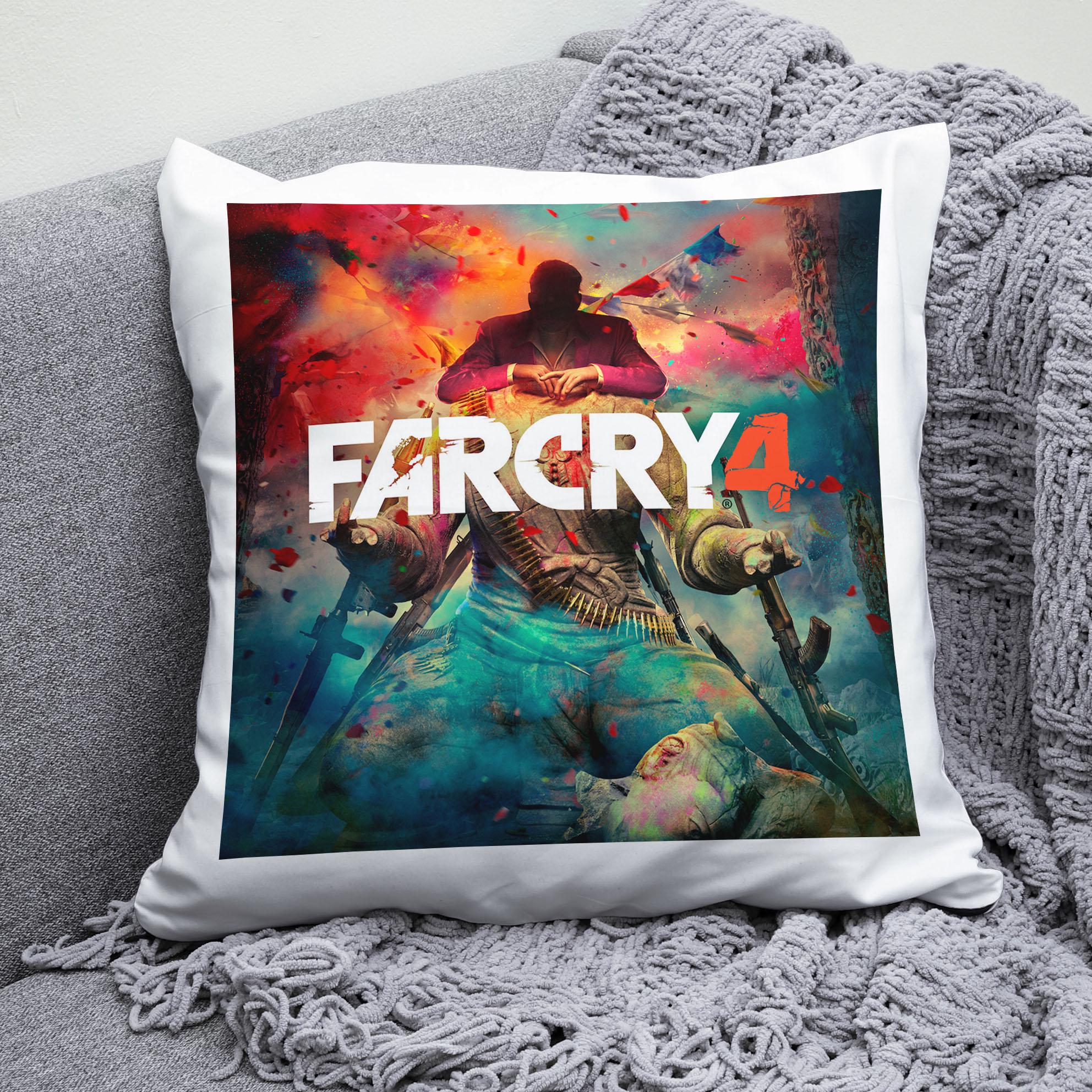 Плюшевая подушка квадрат с принтом игры Far Cry