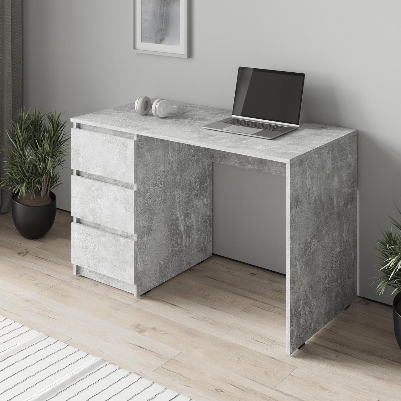 Стол компьютерный Moreli Т-224 левый 120х60х75,5 см Бетон (24209829)