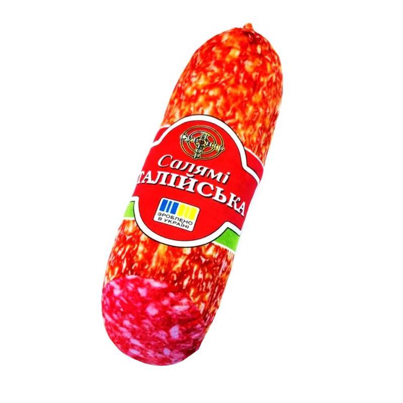 М'яка іграшка Сувенір Декор Ковбаса Салямі KOV-S-1 48 см (RLT53244)