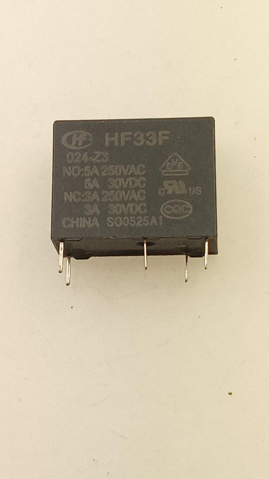 Реле HF33F-024-Z3 555 DC24V 20x10x15