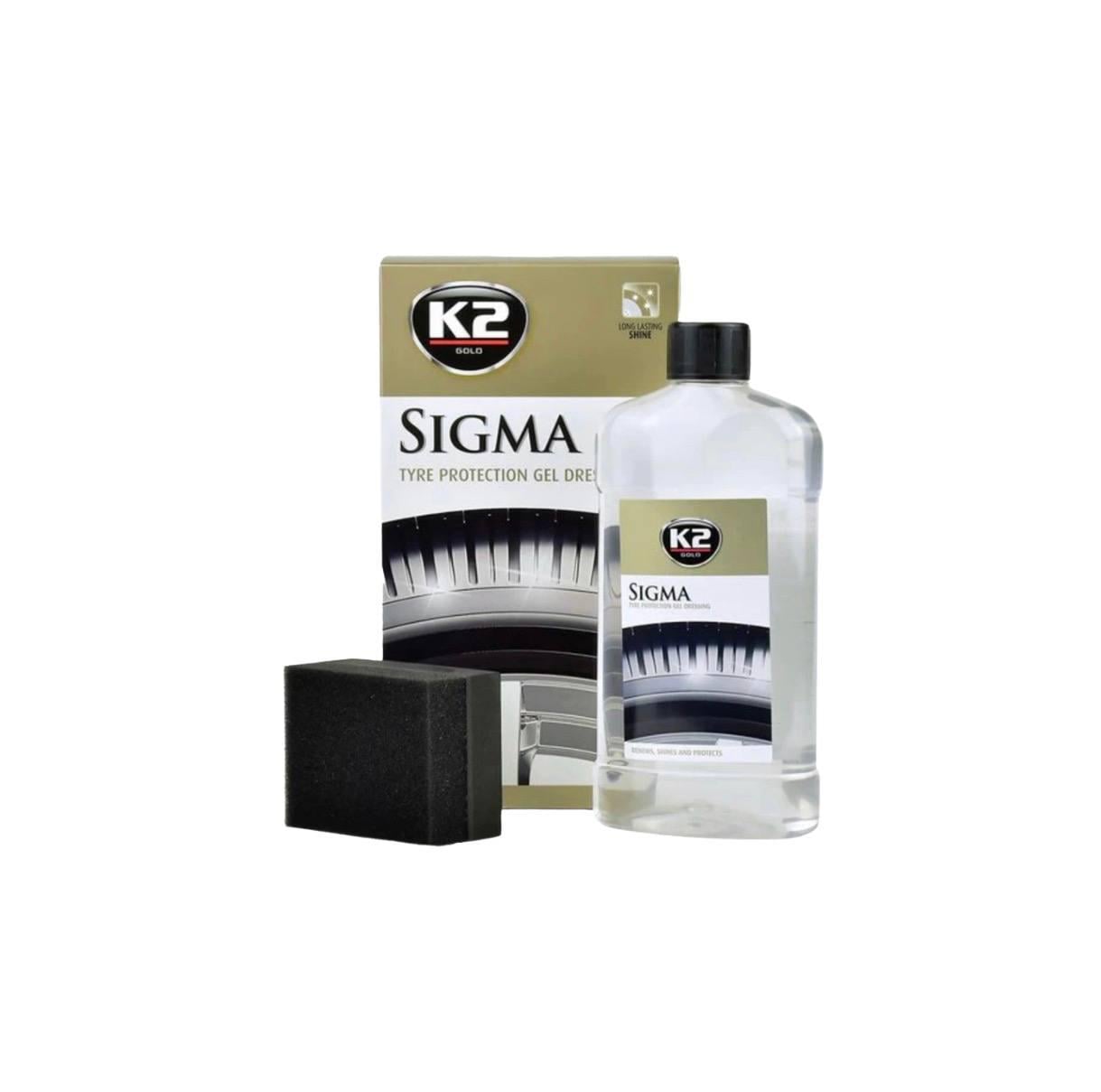 Гель-чернитель для шин K2 Sigma Tyre Protection Gel Dressing с аппликатором 500 мл (G1571) Гель-чернитель для шин K2 Sigma Tyre Protection Gel Dressing с аппликатором 500 мл (G1571)