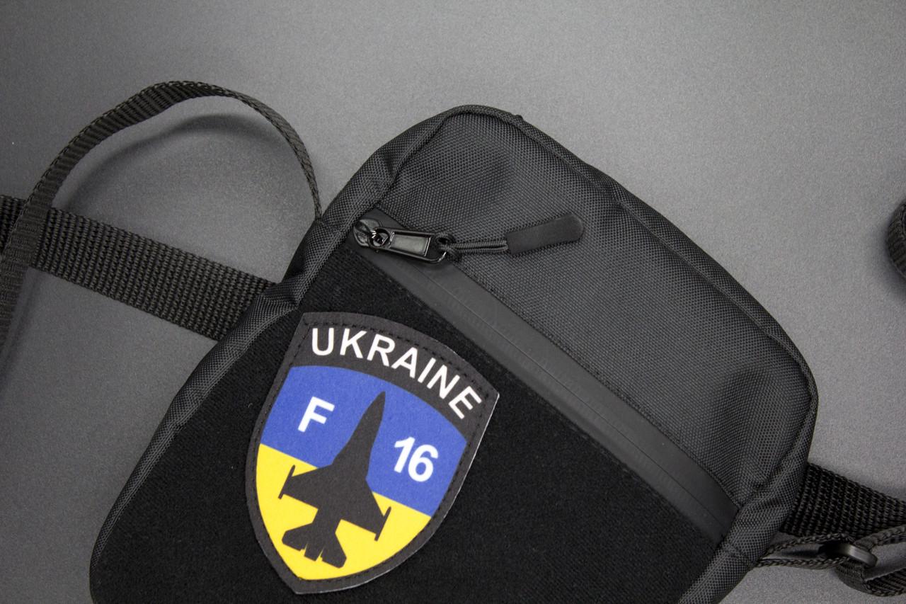 Сумка через плече з патчами UKRAINE F16 (23830449) - фото 6 Сумка через плече з патчами UKRAINE F16 (23830449) - фото 6