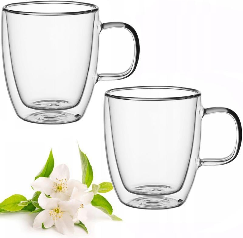 Набор стеклянных чашек Kamille с двойными стенками 2 шт. 350 мл Набор стеклянных чашек Kamille с двойными стенками 2 шт. 350 мл