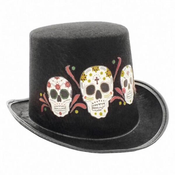Шляпа для Хэлоуина Seta Santa Muerte цилиндр Черный (19-150BLK)
