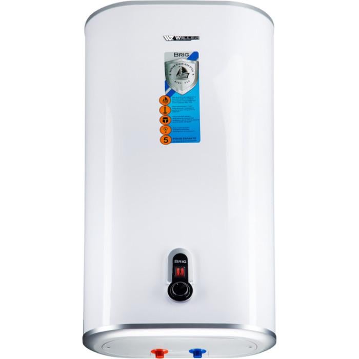 Водонагреватель электрический Willer IV80DR Brig 80 л 2000 Вт сухой ТЭН 75°C AISI316 White
