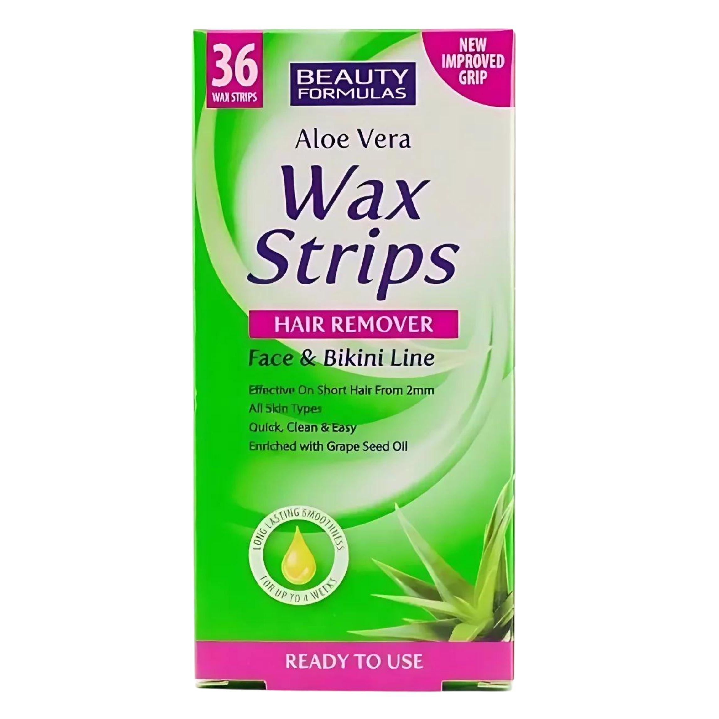 Смужки для депіляції Wax Strips з Алоє 18 шт.