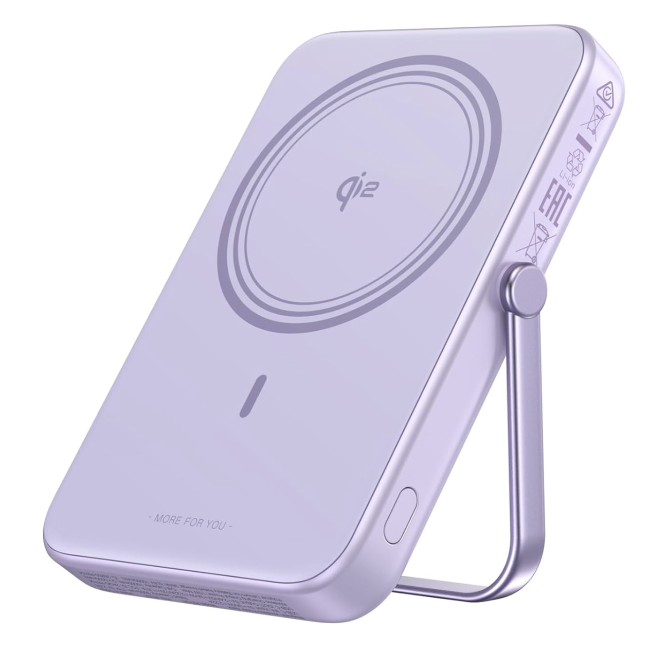 Магнитная батарея UGREEN Uno 20Вт Qi2 10000 mAh Magsafe Power Bank Purple - фото 1 Магнитная батарея UGREEN Uno 20Вт Qi2 10000 mAh Magsafe Power Bank Purple - фото 1
