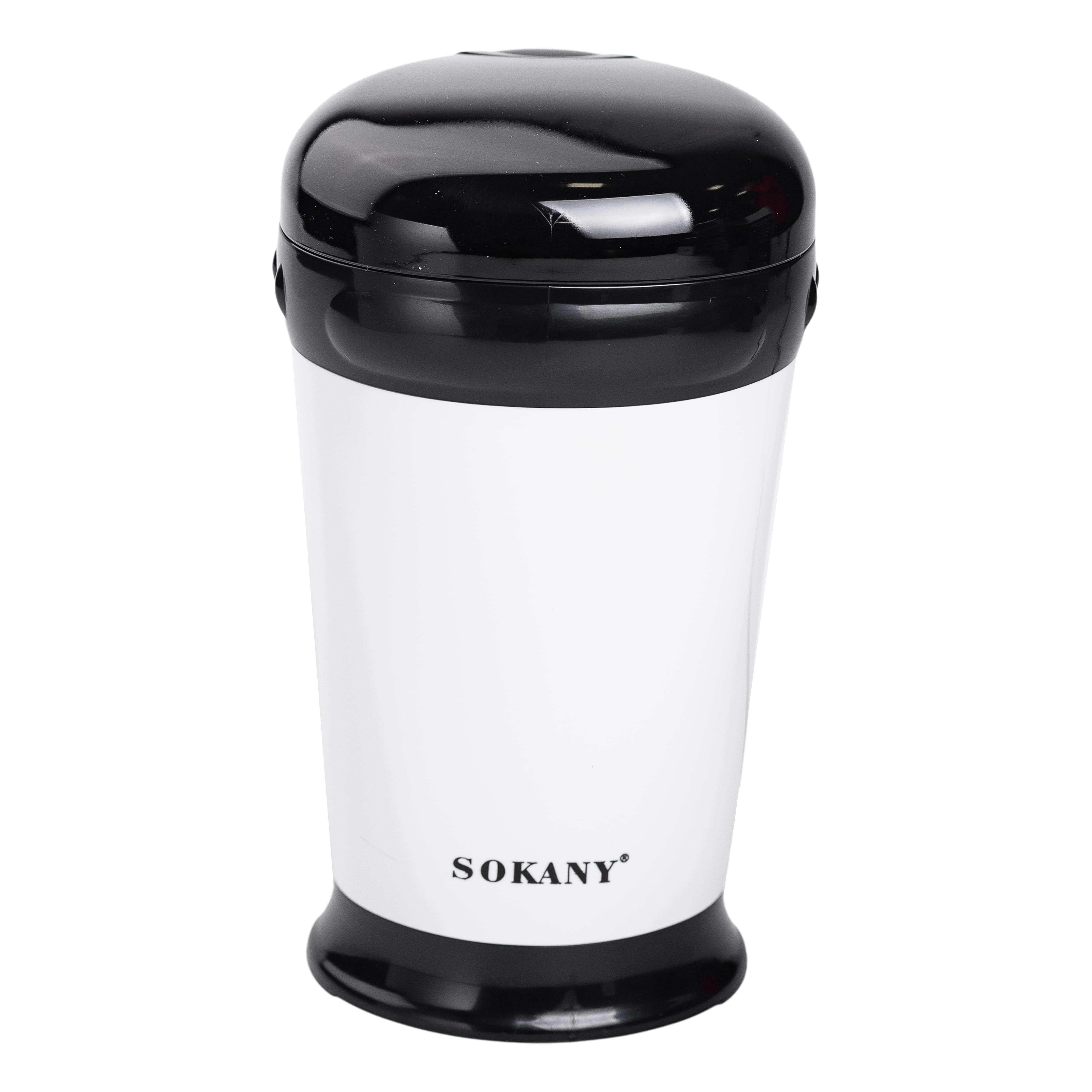 Кавомолка електрична Sokany SK-3012 із пластику 180 Вт Білий (147-107-SM-3012)
