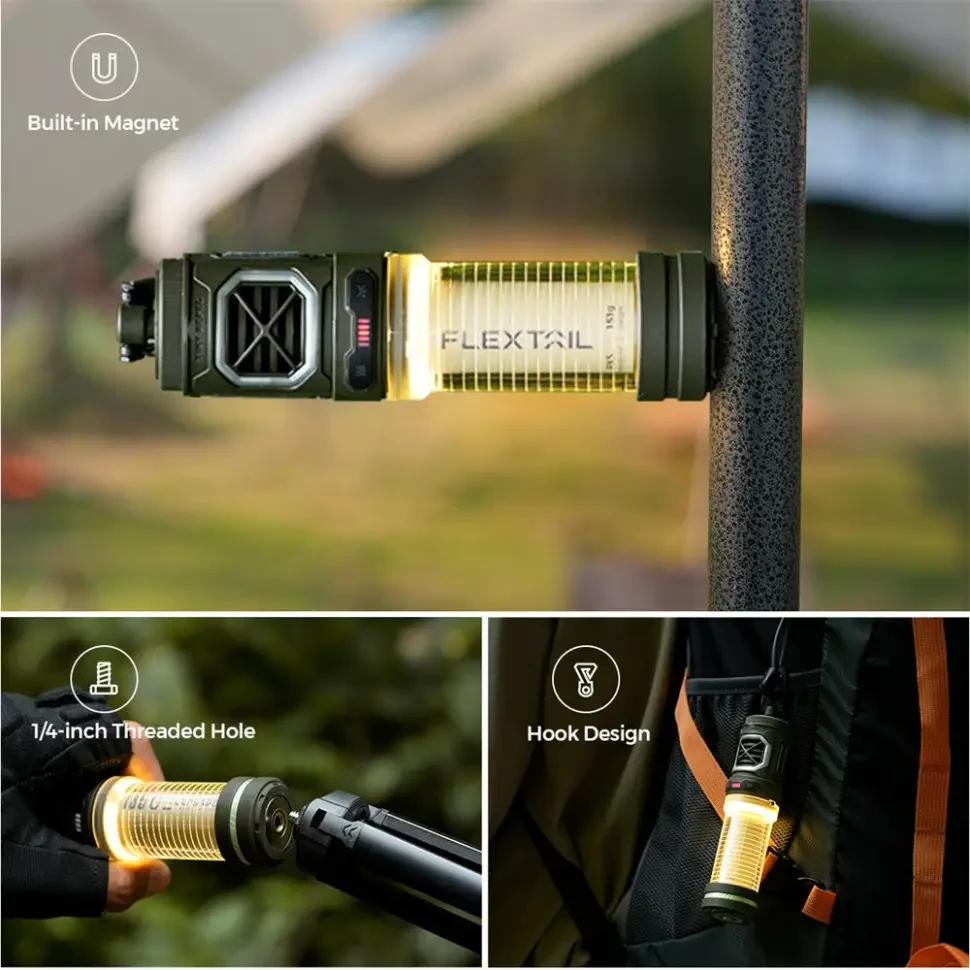 Фумігатор-ліхтар кемпінговий Flextail Tiny Repel S Бежевий (2657682165) - фото 5 Фумігатор-ліхтар кемпінговий Flextail Tiny Repel S Бежевий (2657682165) - фото 5