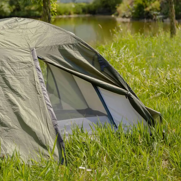 Палатка туристическая двухместная ветрозащитная 210х160х120 см Зеленый (LU-017) - фото 5