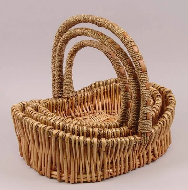 Комплект корзин из лозы 3 шт. (45990)