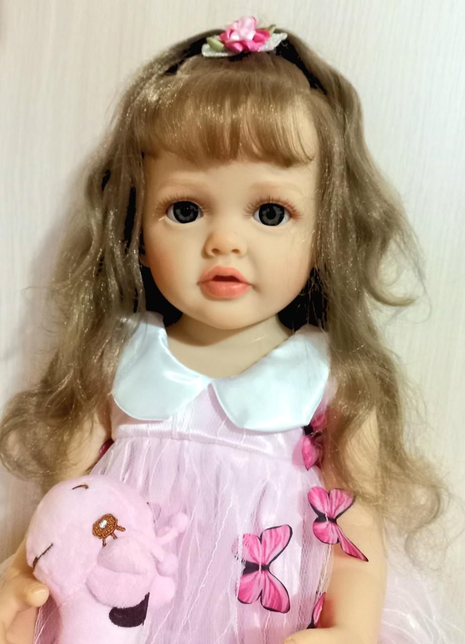 Кукла Reborn Адель винил-силиконовая с соской/бутылочкой/игрушкой 55 см (1961790915) - фото 7 Кукла Reborn Адель винил-силиконовая с соской/бутылочкой/игрушкой 55 см (1961790915) - фото 7