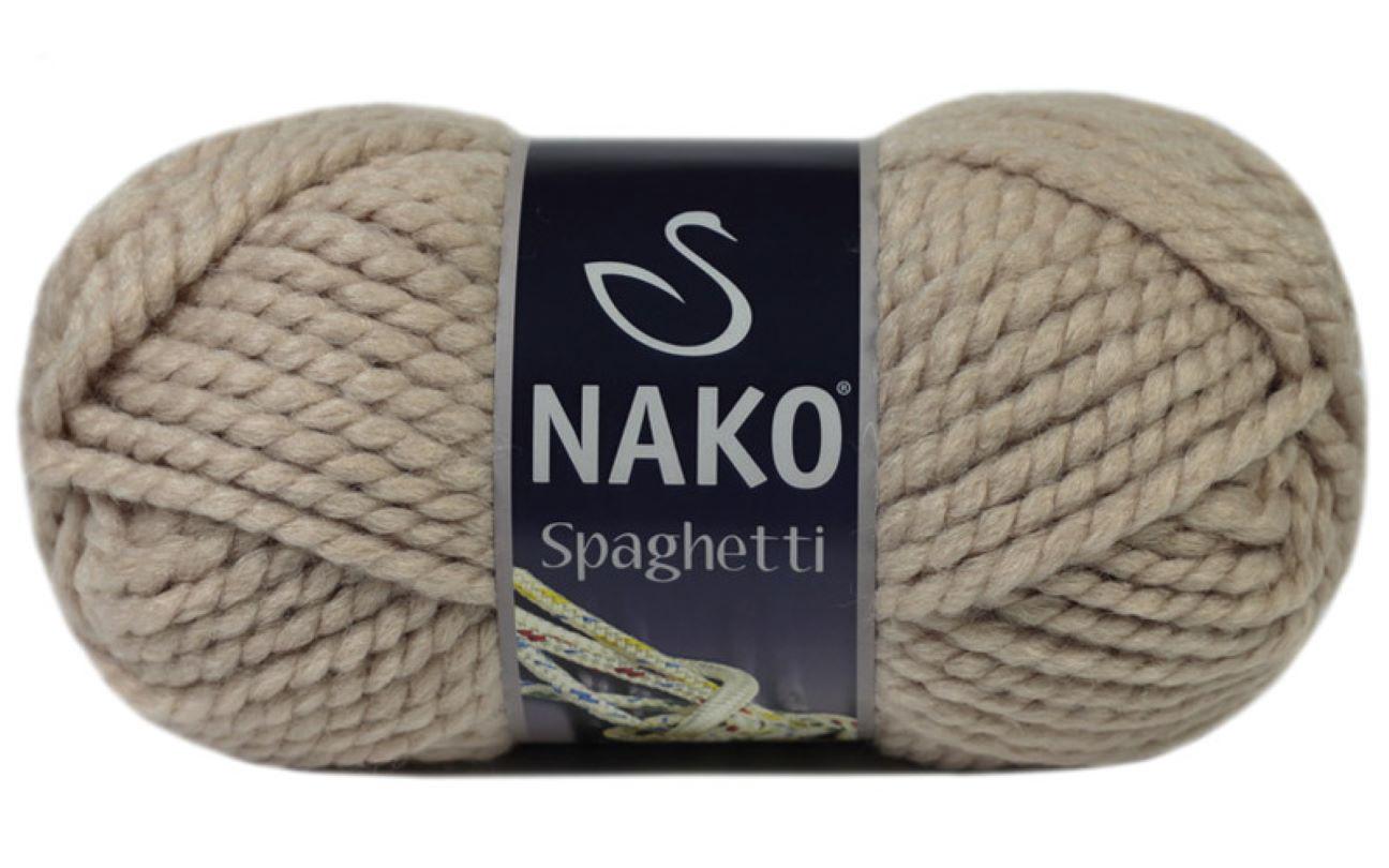 Пряжа Nako Spaghetti 10042 Серо-бежевый (7181)
