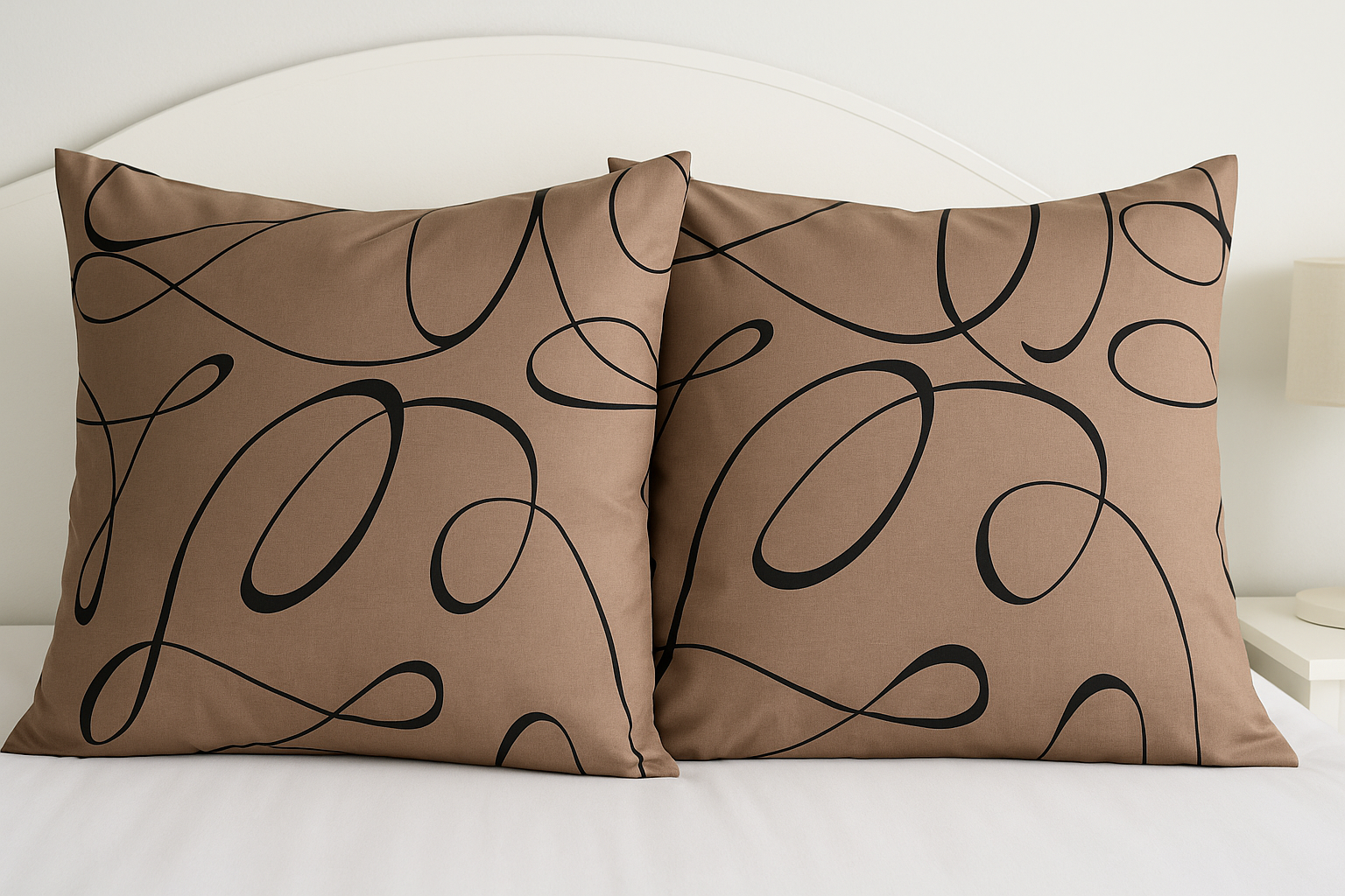 Наволочки Pattern Beige из бязи 70х70 см 2 шт. (G-4047beige/x70)