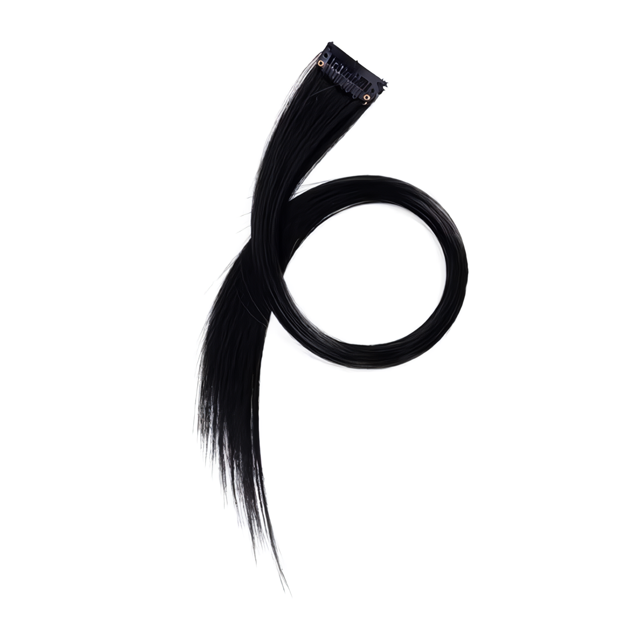 Прядь волос на шпильках накладная 60 см Черный Прядь волос на шпильках накладная 60 см Черный