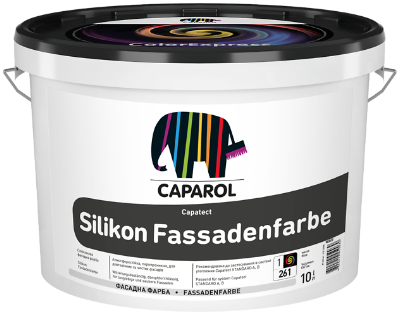 Краска силиконовая фасадная матовая Caparol Capatect Silikon Fassadenfarbe База 3 9,4 л