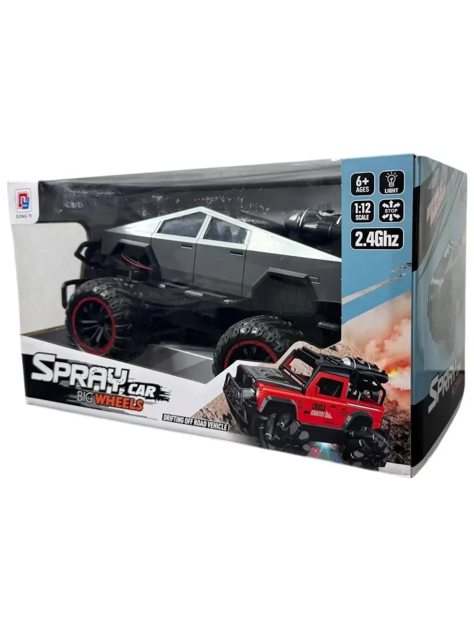 Машинка на радіокеруванні BIG WHEELS SPRAY CAR 0855-247 1:12 сіра (03k24p082v2)