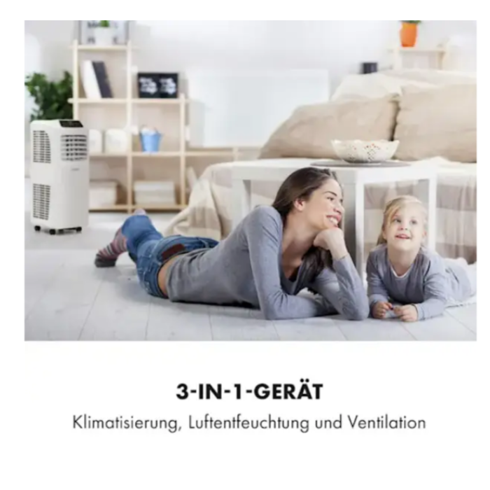 Кондиционер мобильный KLARSTEIN Pure Blizzard Smart 9k 9000 БТЭ/2,6 кВт дистанционное управление (10035807) - фото 3 Кондиционер мобильный KLARSTEIN Pure Blizzard Smart 9k 9000 БТЭ/2,6 кВт дистанционное управление (10035807) - фото 3