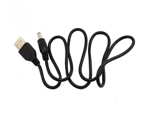 Кабель USB-DC 5,5х2,5 мм Black