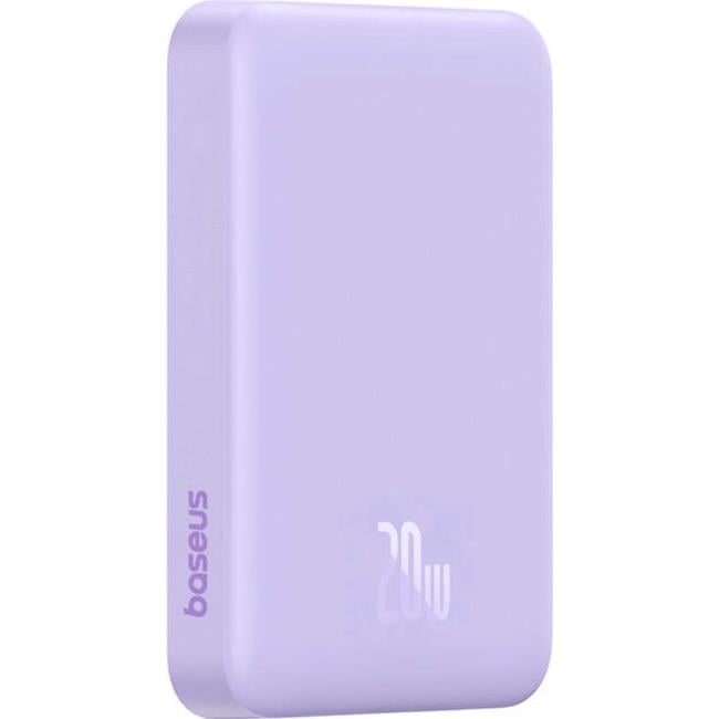 Внешний аккумулятор Baseus Magnetic Bracket Mini 10000 mAh 20W Purple (P10059001513-00) - фото 6
