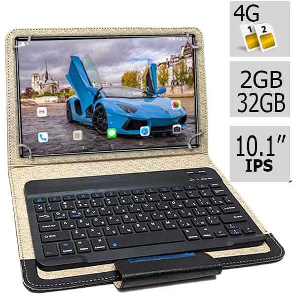 Планшет-телефон Adronix LTE Tab232 2/32 DUAL SIM IPS 10,1" Blue с клавиатурой Bluetooth (23954678) - фото 2