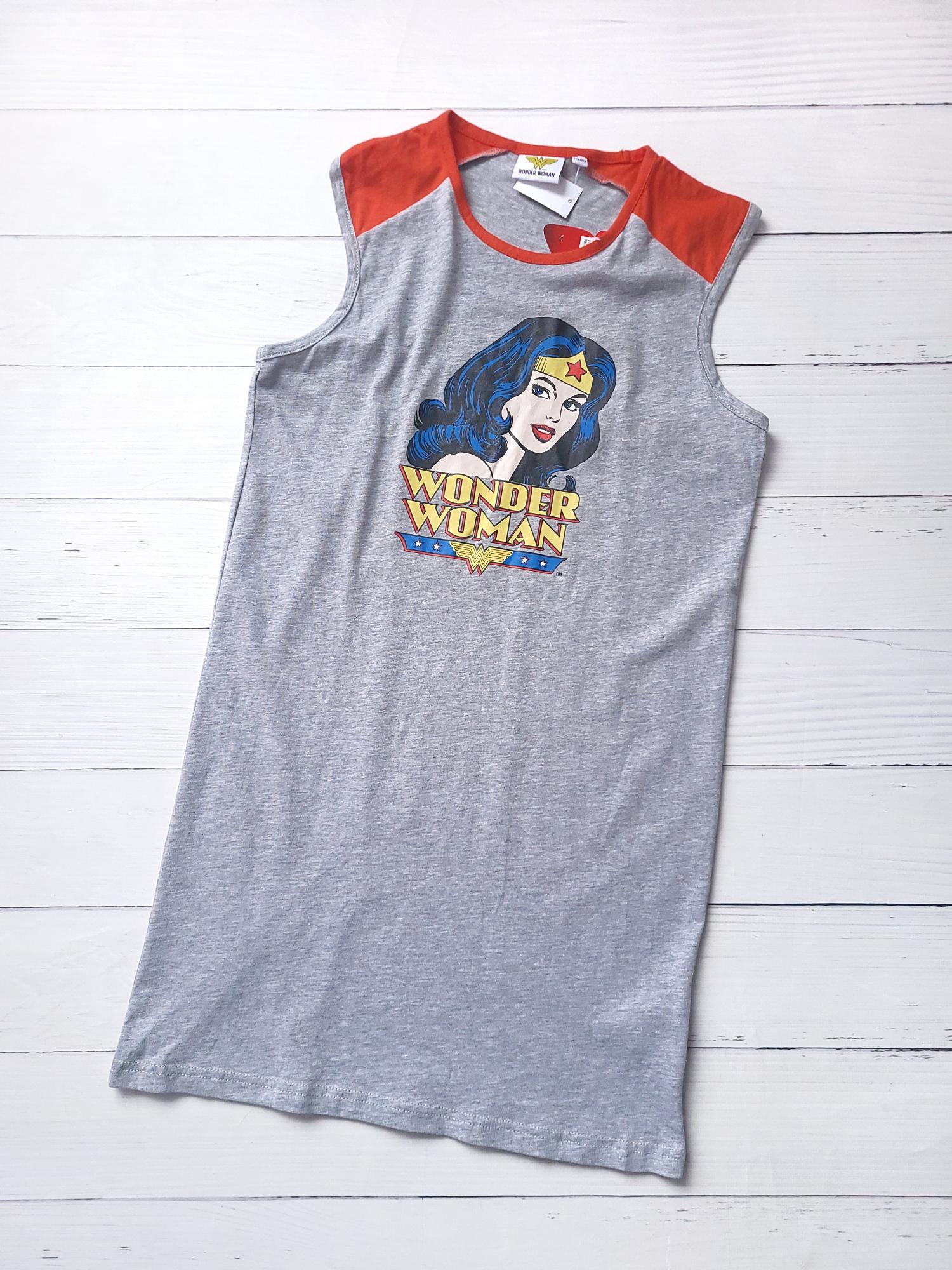Майка подростковая удлиненная Wonder Woman 12796 152-158 см 12-14 лет Серый
