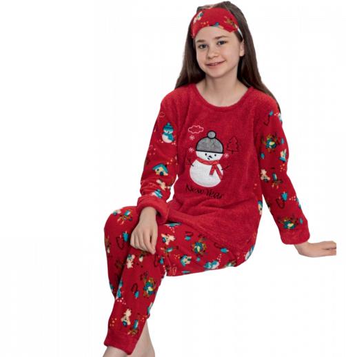 Пижама для девочки Mini Moon р. 140 Red (125789)
