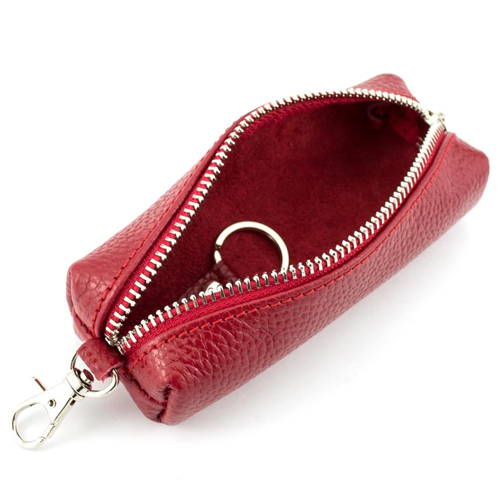 Ключница кожаная HC-108 на молнии Красный - фото 2 Ключница кожаная HC-108 на молнии Красный - фото 2