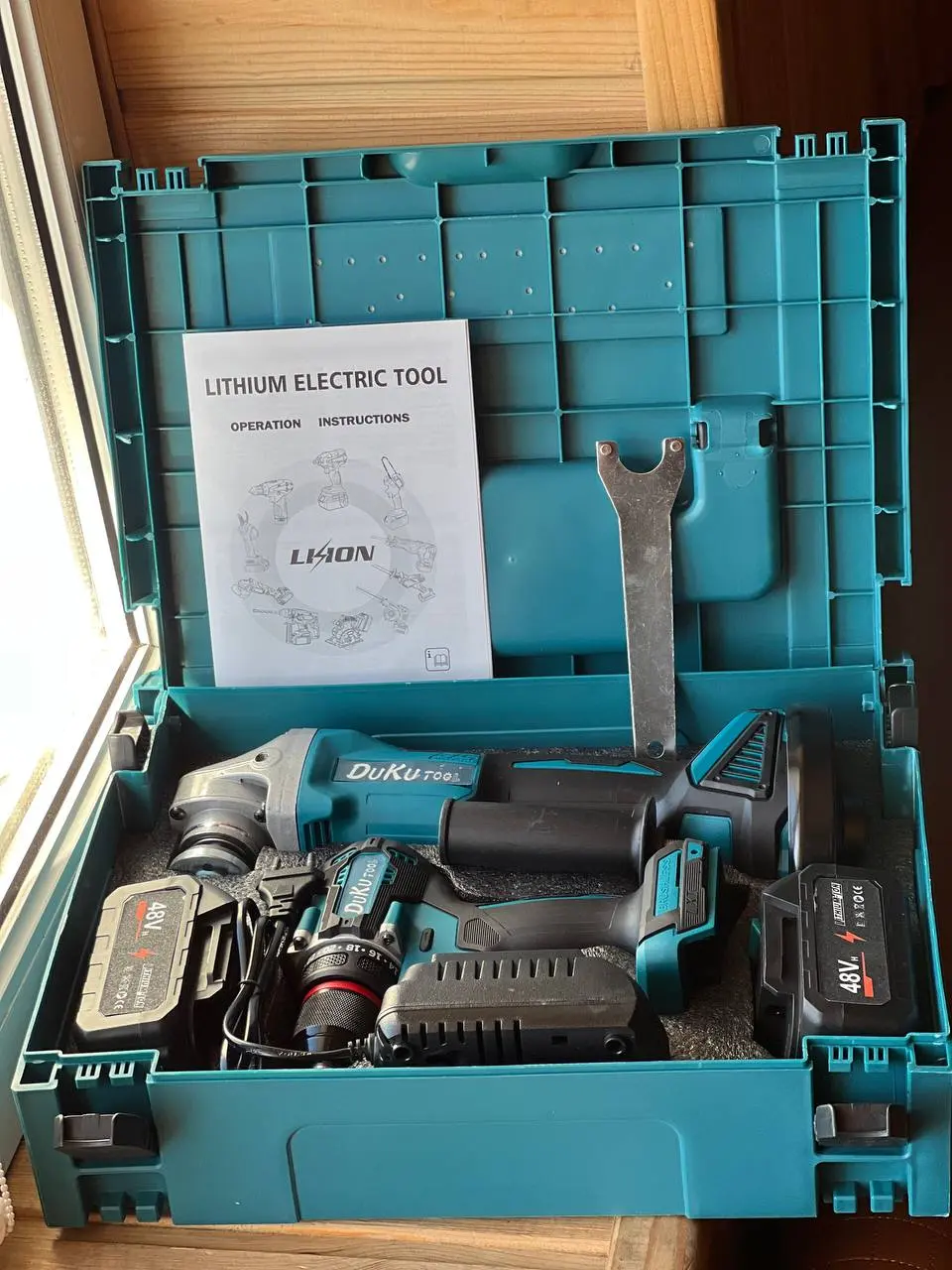 Комплект щітковий 2в1 ударний шуруповерт та болгарка (29017043) - фото 4 Комплект щітковий 2в1 ударний шуруповерт та болгарка (29017043) - фото 4