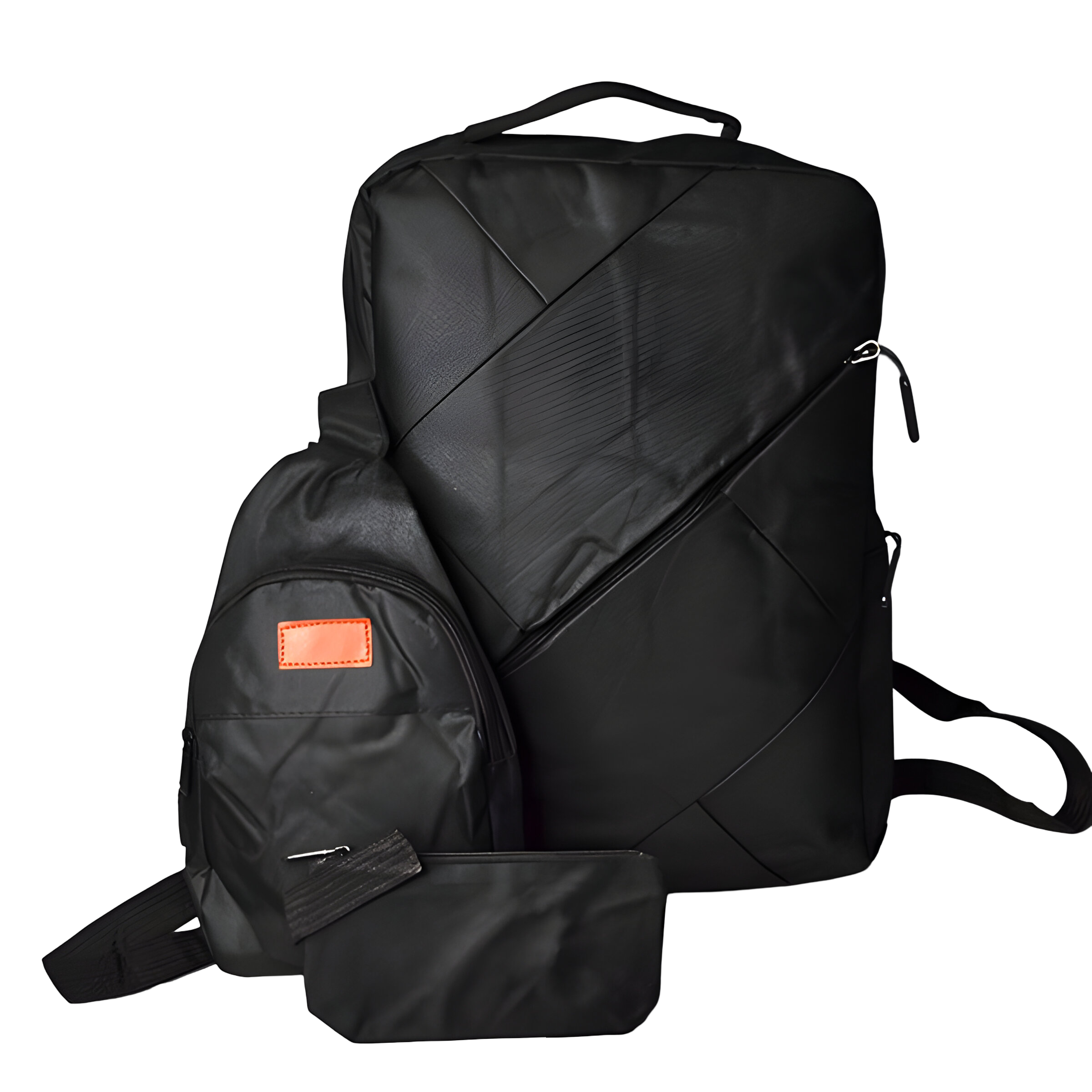 Набор 3в1 рюкзак с USB сумка пенал 28х40х12 см Черный (24-214) - фото 1 Набор 3в1 рюкзак с USB сумка пенал 28х40х12 см Черный (24-214) - фото 1